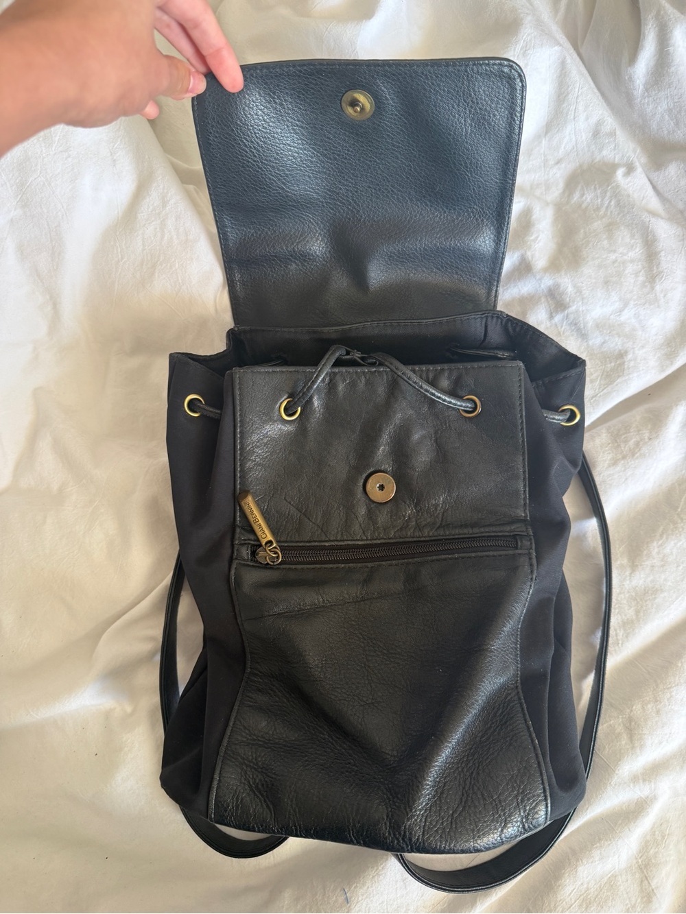 Vintage Gianna Bernini Small Leather Backpack Festival - Picture 2 of 6